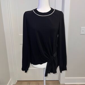 Jason Wu Black Blouse with Tie Detail